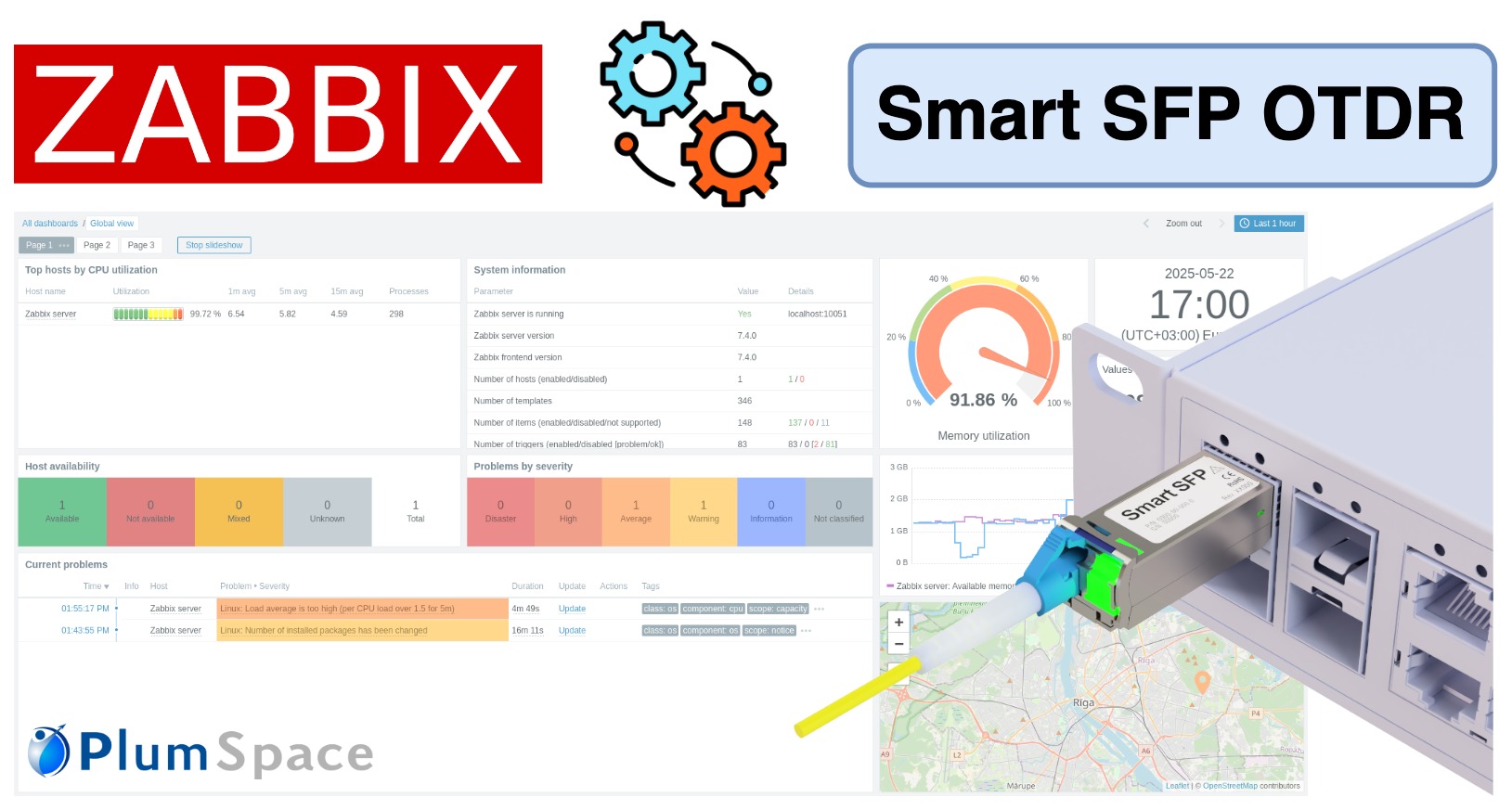 Smart SFP OTDR Zabbix integration guide